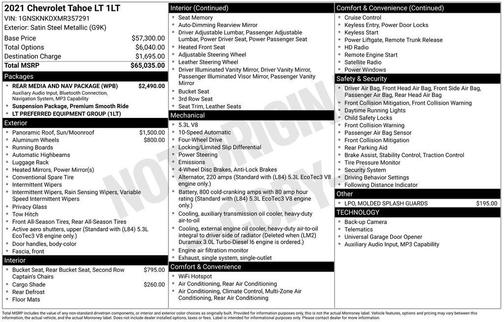 Satin Steel Metallic 2021 Chevrolet Tahoe LT