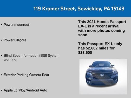 2021 Honda Passport AWD EX-L