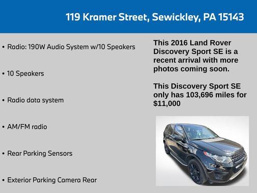 2016 Land Rover Discovery Sport SE