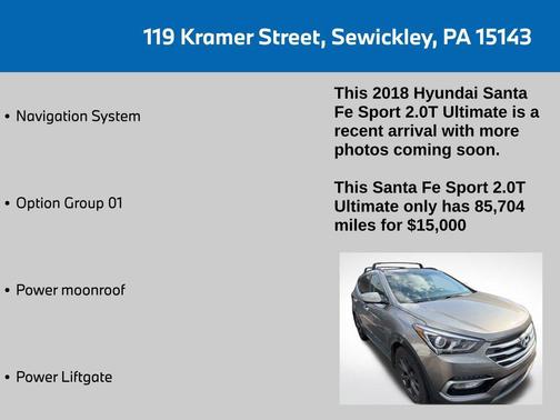 2018 Hyundai Santa Fe Sport 2.0L Turbo Ultimate