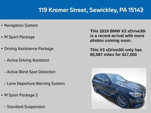 2019 BMW X3 xDrive30i