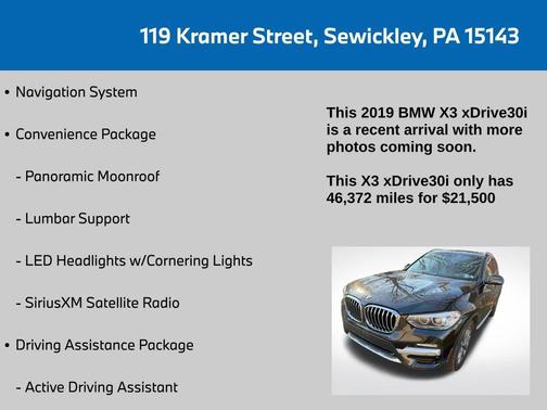 2019 BMW X3 xDrive30i