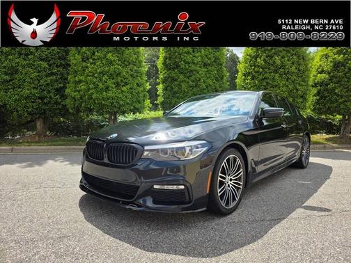 Black 2018 BMW 530 530i 4dr Sedan