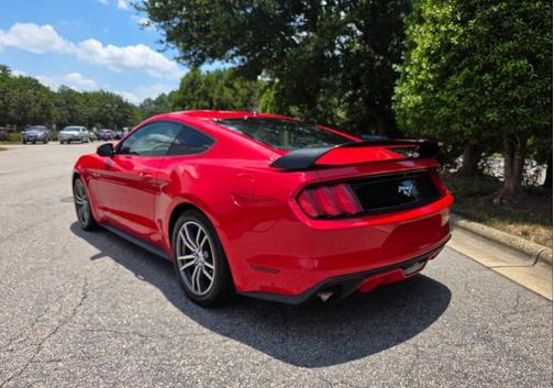 Red 2015 Ford Mustang EcoBoost