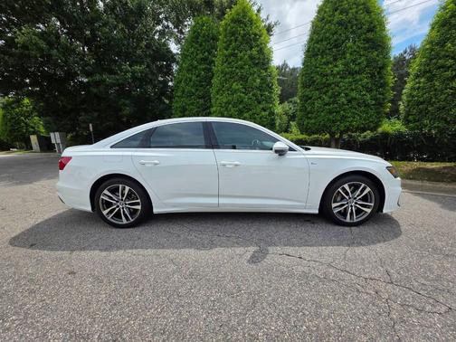 White 2019 Audi A6 55 Premium