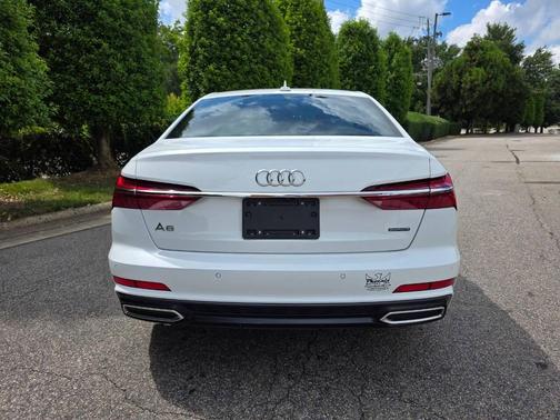 White 2019 Audi A6 55 Premium