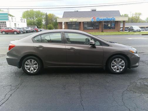 Gray 2012 Honda Civic LX