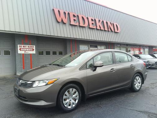Gray 2012 Honda Civic LX