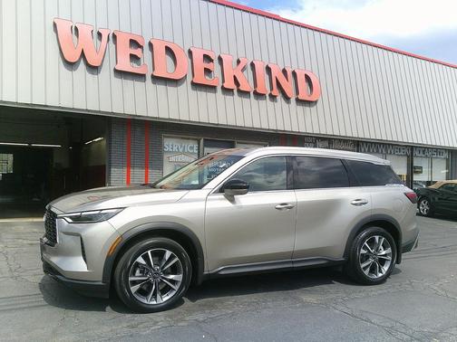 Warm Titanium 2023 INFINITI QX60 Luxe