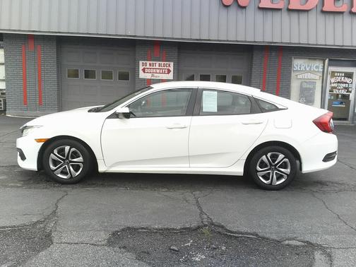 Taffeta White 2016 Honda Civic LX