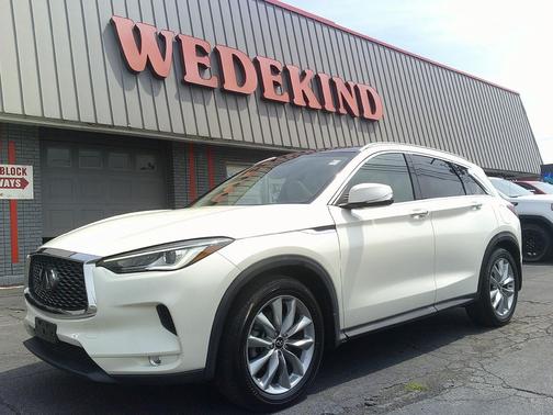 Majestic White 2022 INFINITI QX50 LUXE AWD