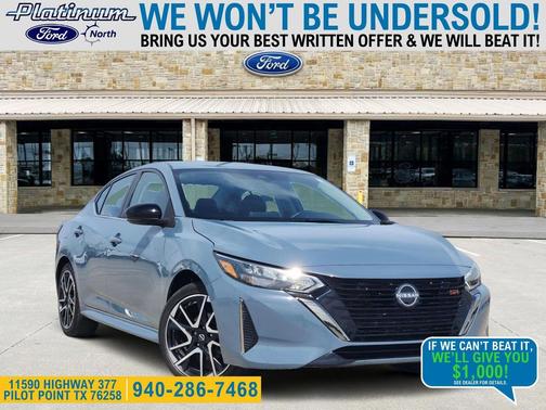 Atlantic Gray Metallic 2024 Nissan Sentra SR