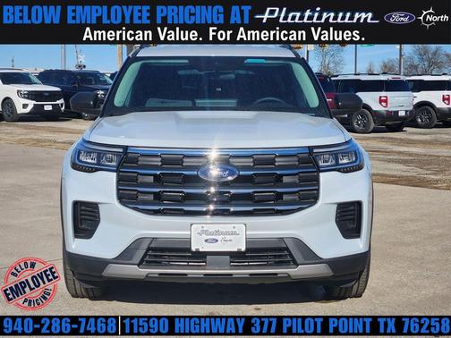 SPACE WHITE METALLIC 2026 Ford Explorer Active w/200A Pkg