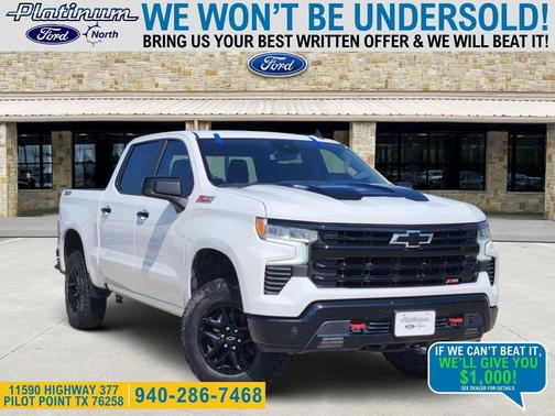 Summit White 2023 Chevrolet Silverado 1500 LT Trail Boss