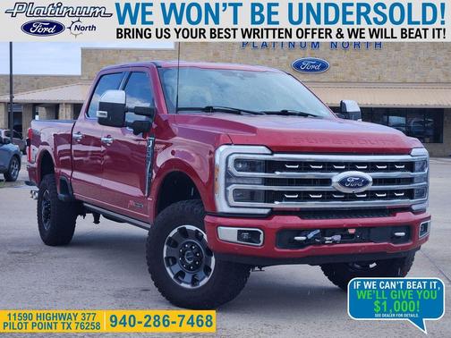 RAPID RED 2024 Ford F-350 Platinum
