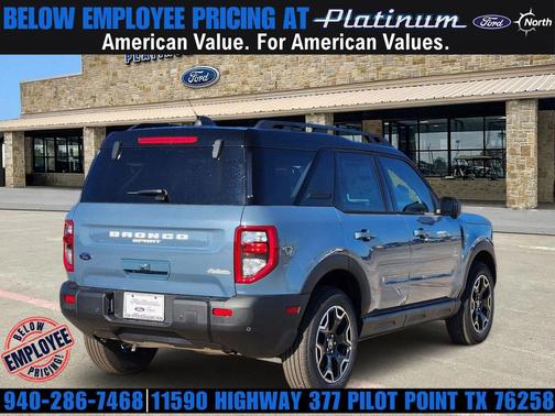 AZURE GRAY METALLIC TRI-COAT 2025 Ford Bronco Sport Outer Banks