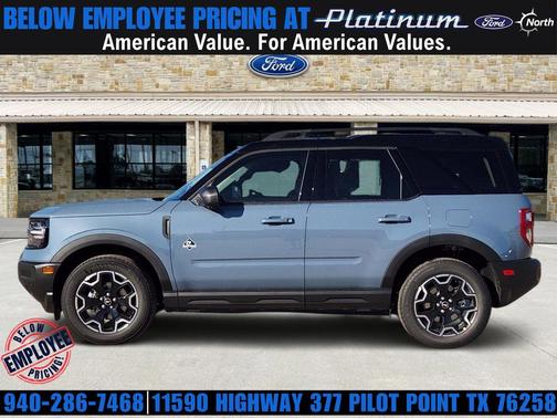 AZURE GRAY METALLIC TRI-COAT 2025 Ford Bronco Sport Outer Banks