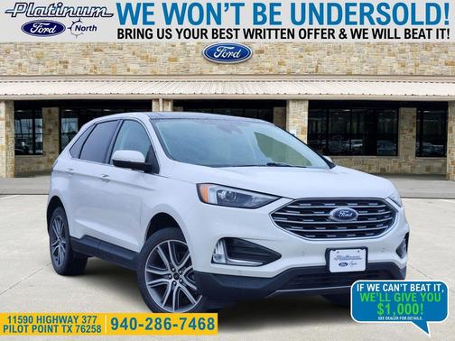 STAR WHITE 2023 Ford Edge Titanium