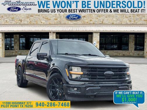 AGATE BLACK METALLIC 2024 Ford F-150 XLT