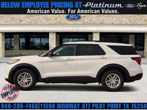 Star White Metallic Tri-Coat 2026 Ford Explorer Active