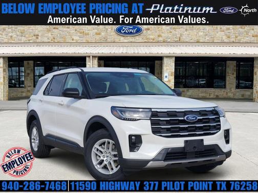 Star White Metallic Tri-Coat 2026 Ford Explorer Active
