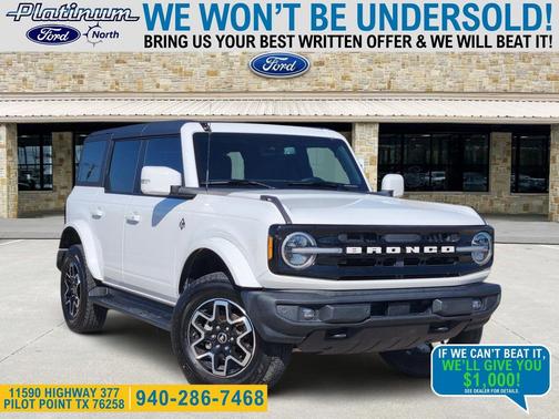 OXFORD WHITE 2025 Ford Bronco Outer Banks