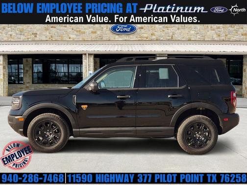 SHADOW BLACK 2025 Ford Bronco Sport Badlands