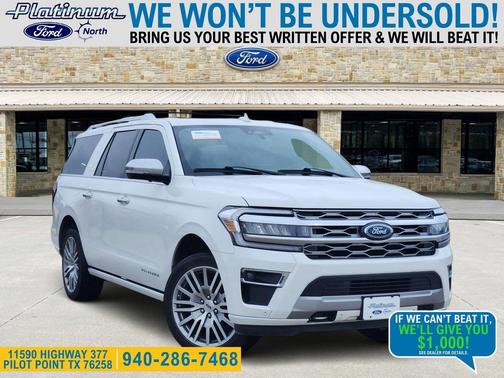 STAR WHITE MET TRI-COAT 2023 Ford Expedition Max Platinum