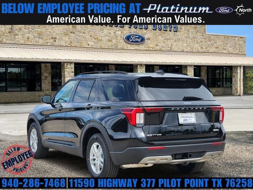 AGATE BLACK METALLIC 2026 Ford Explorer Active