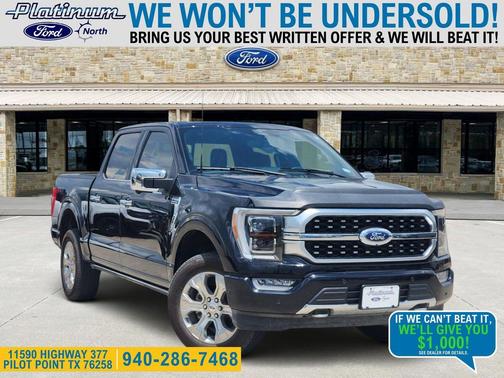 AGATE BLACK METALLIC 2023 Ford F-150 Platinum