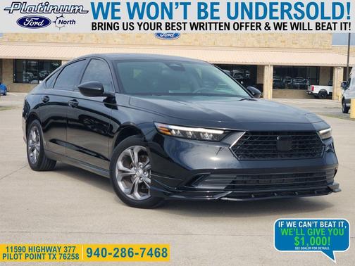 Crystal Black Pearl 2024 Honda Accord EX