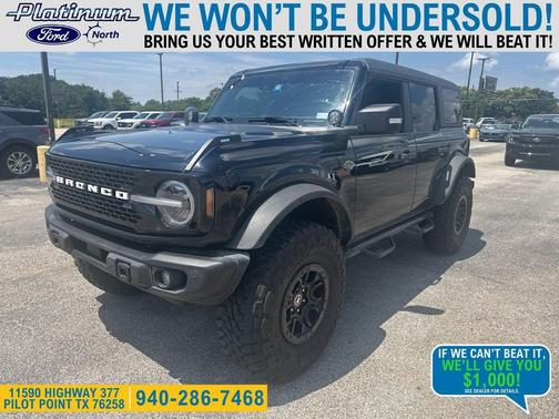SHADOW BLACK 2023 Ford Bronco Wildtrak