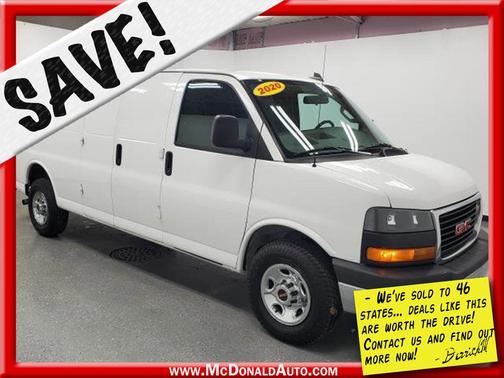 2020 GMC Savana 3500 RWD 3500 Extended Wheelbase Work Van