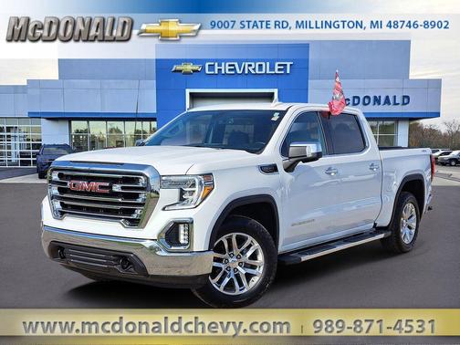 Summit White 2021 GMC Sierra 1500 SLT