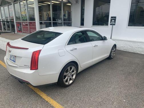 Crystal White Tricoat 2015 Cadillac ATS 2.0L Turbo Luxury