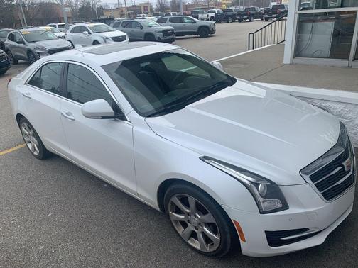 Crystal White Tricoat 2015 Cadillac ATS 2.0L Turbo Luxury