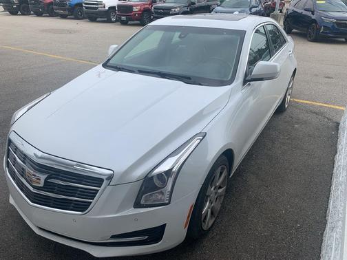 Crystal White Tricoat 2015 Cadillac ATS 2.0L Turbo Luxury