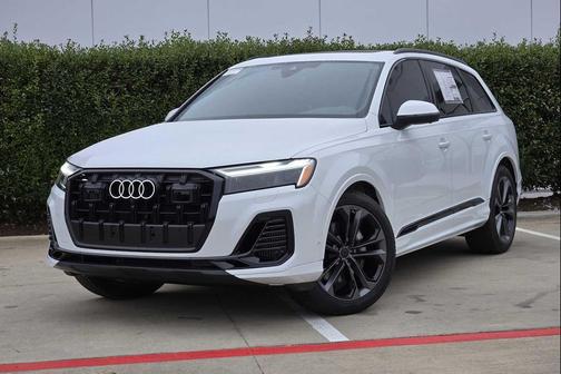 GLACIER WHITE 2026 Audi Q7 55 Premium Plus