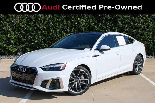 GLACIER WHITE 2023 Audi A5 Sportback 45 S Line Premium Plus