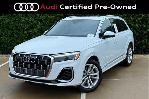 Glacier White Metallic 2025 Audi Q7 55 Premium Plus