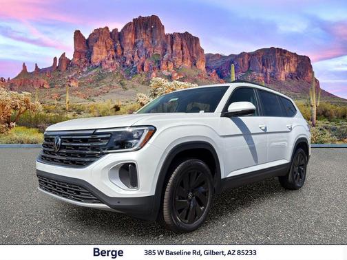 Opal White 2026 Volkswagen Atlas 2.0T SE W/TECHNOLOGY
