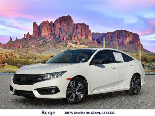 White Orchid Pearl 2018 Honda Civic EX-T