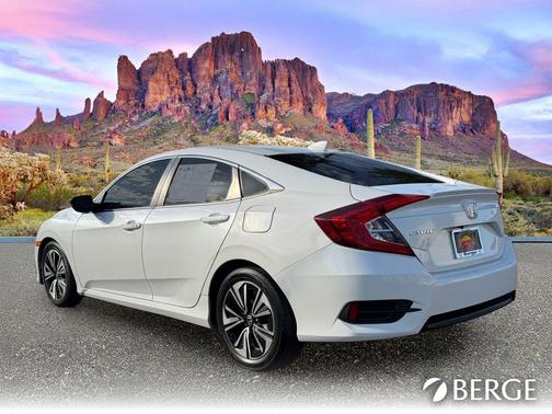 White Orchid Pearl 2018 Honda Civic EX-T