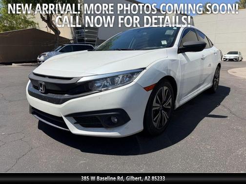 White Orchid Pearl 2018 Honda Civic EX-T