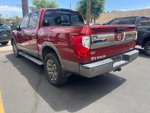 Red 2019 Nissan Titan Platinum Reserve