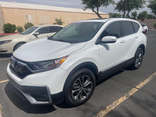 Platinum White Pearl 2022 Honda CR-V EX