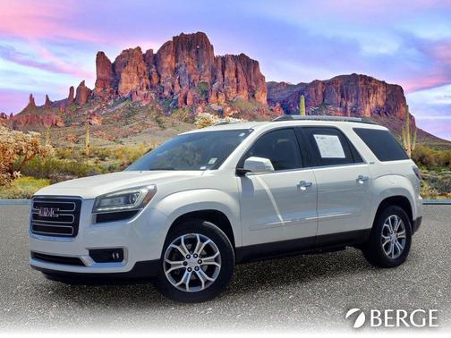White Diamond Clearcoat 2015 GMC Acadia SLT-1