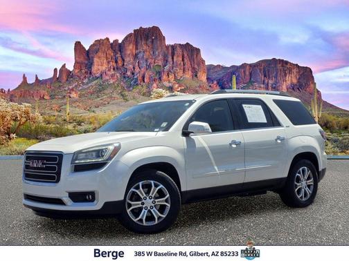 White Diamond Clearcoat 2015 GMC Acadia SLT-1