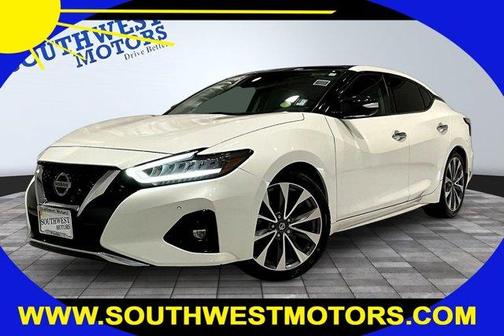 White 2019 Nissan Maxima 3.5 Platinum