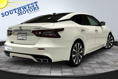 White 2019 Nissan Maxima 3.5 Platinum